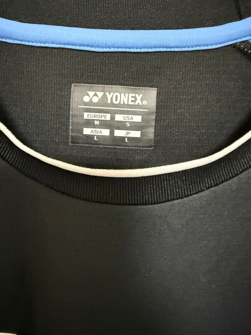 YONEX バドミントンシャツ JP L ブラック/ブルー