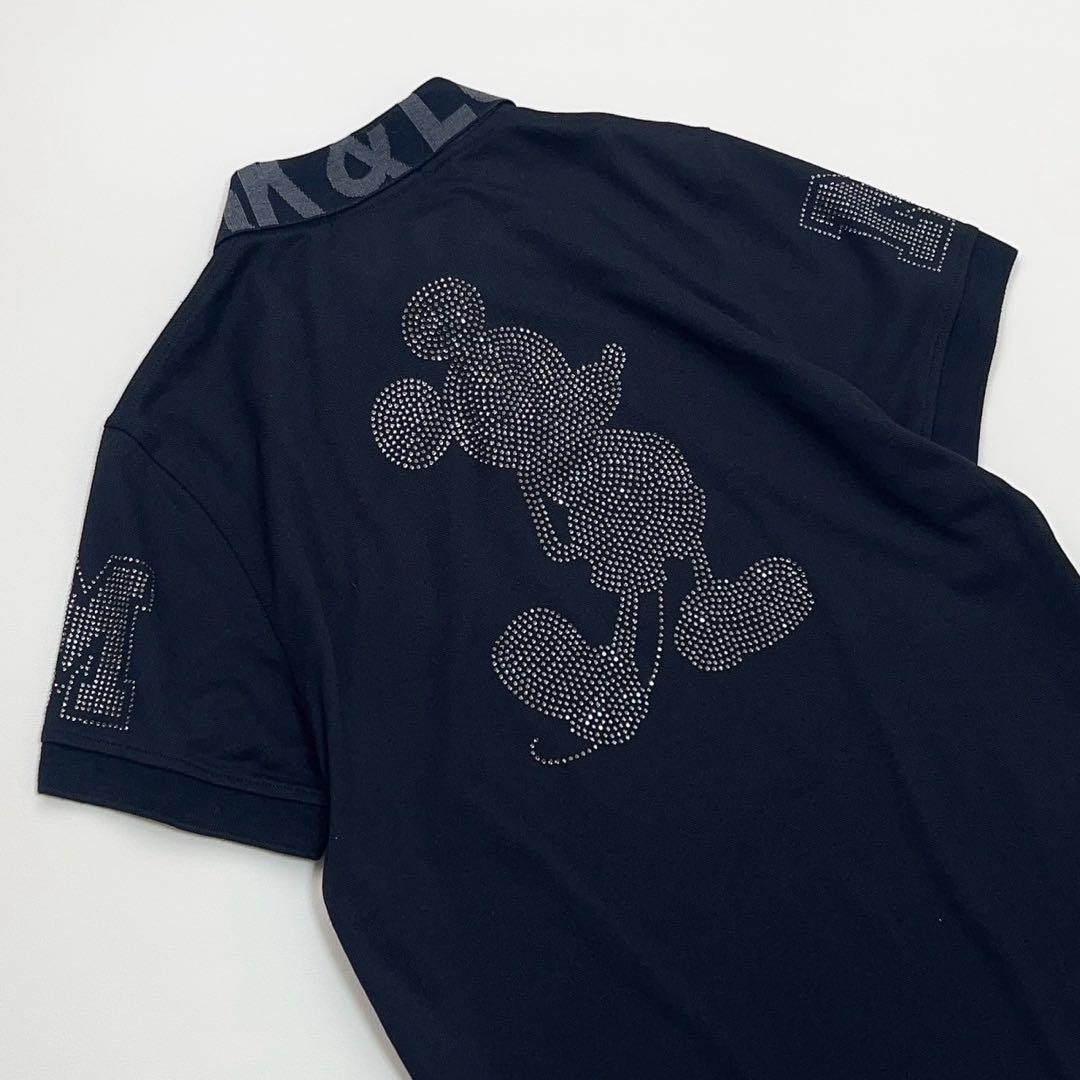 MARK & LONA ミッキーポロシャツ ブラック