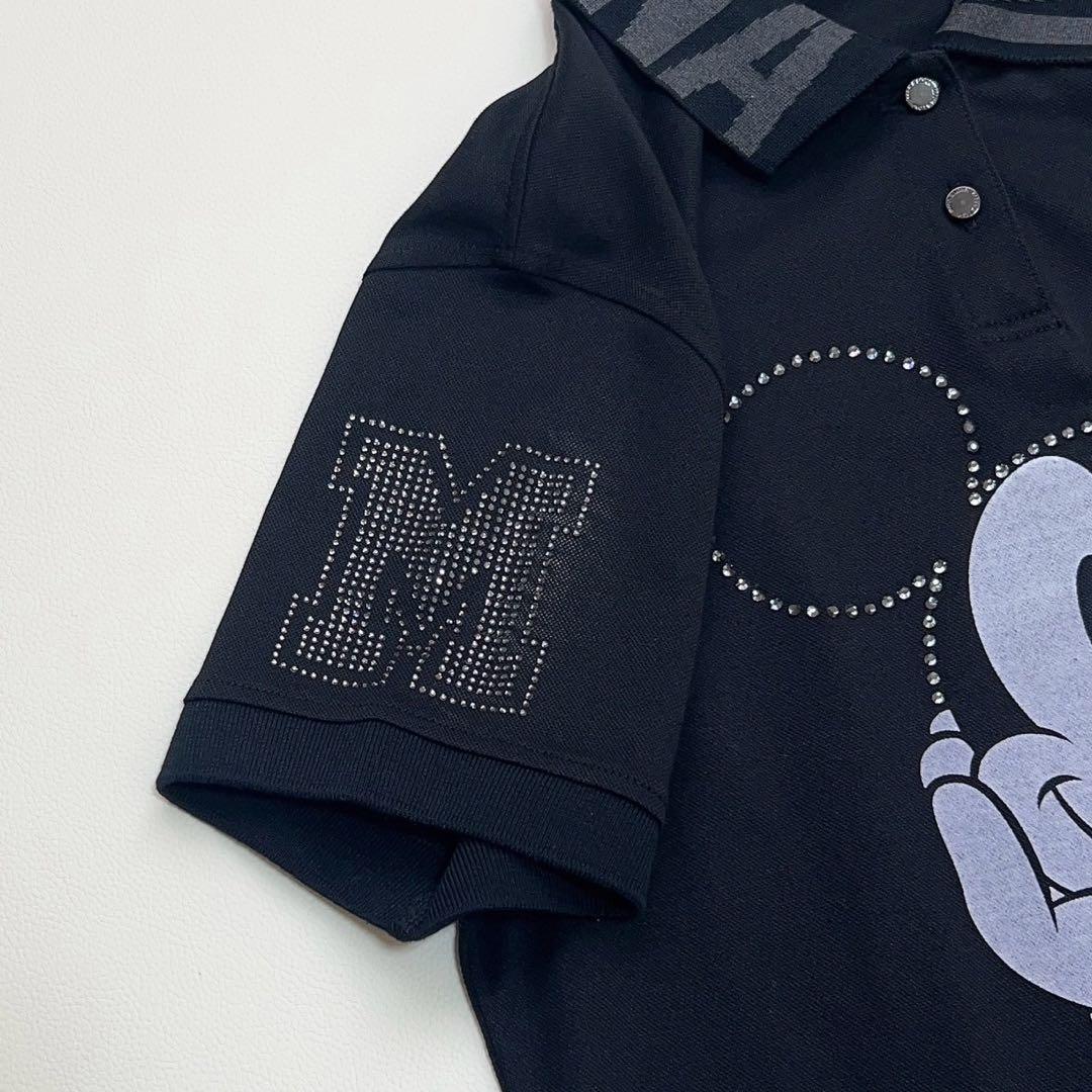 MARK & LONA ミッキーポロシャツ ブラック