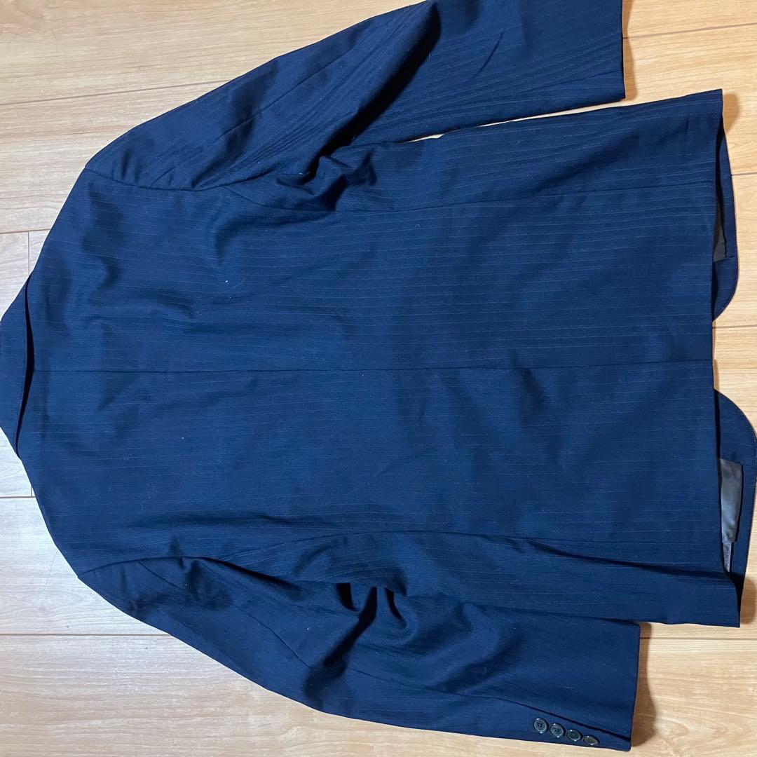 最終価格J.PRESSネイビーストライプスーツXL