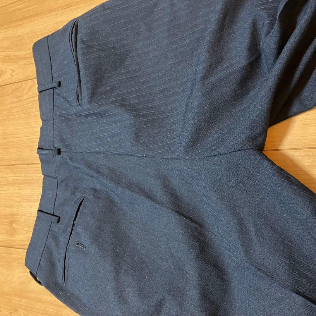 最終価格J.PRESSネイビーストライプスーツXL