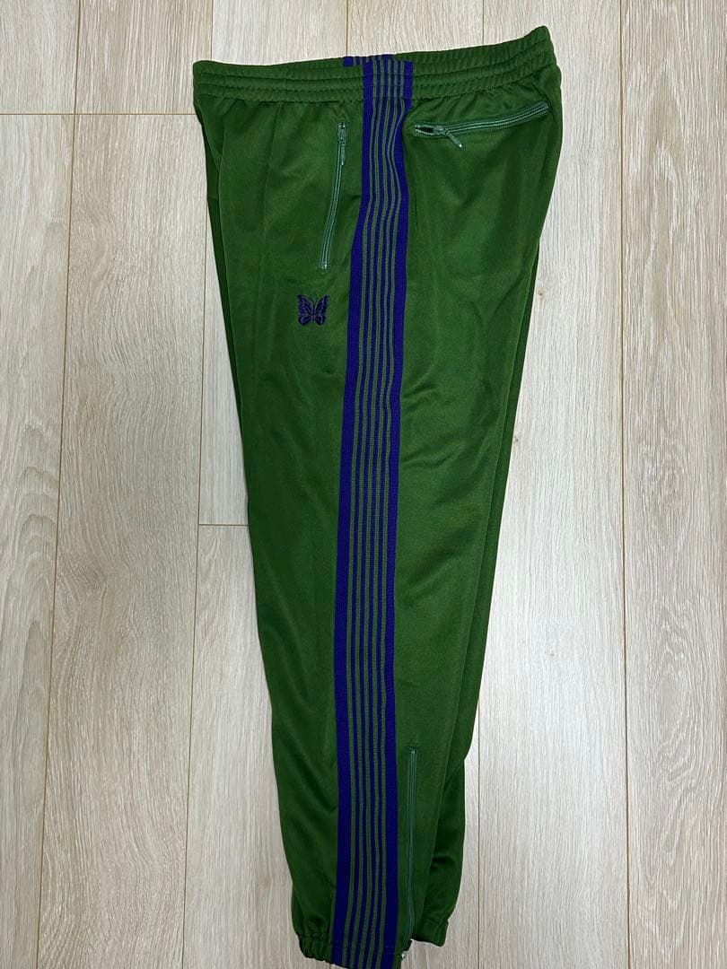 needles トラックパンツ　グリーン　ジョガー　ジップ