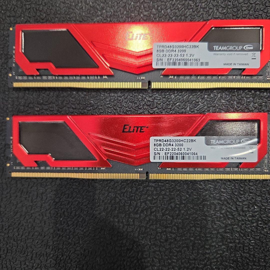 メモリー TEAMGROUPELITE PLUS DDR4 3200MHz 16GB