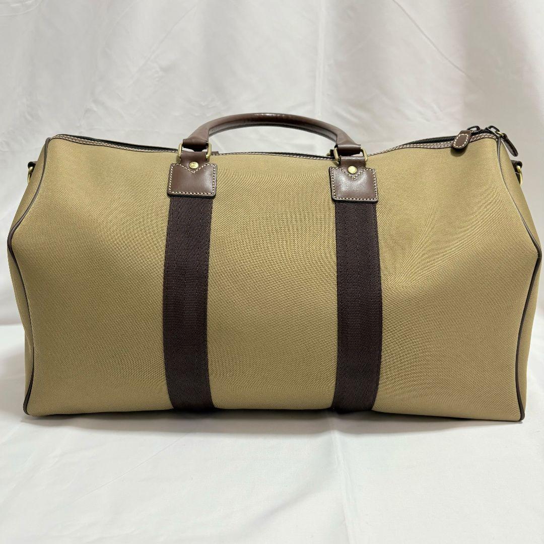 極美品✨ ハンティングワールド サファリ ボストンバッグ 大容量 レザーパッチ