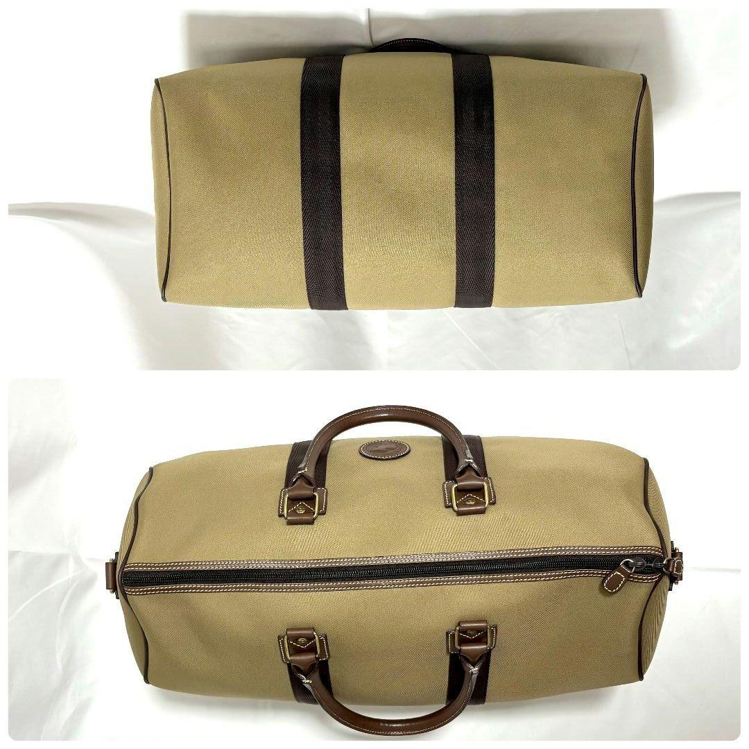 極美品✨ ハンティングワールド サファリ ボストンバッグ 大容量 レザーパッチ