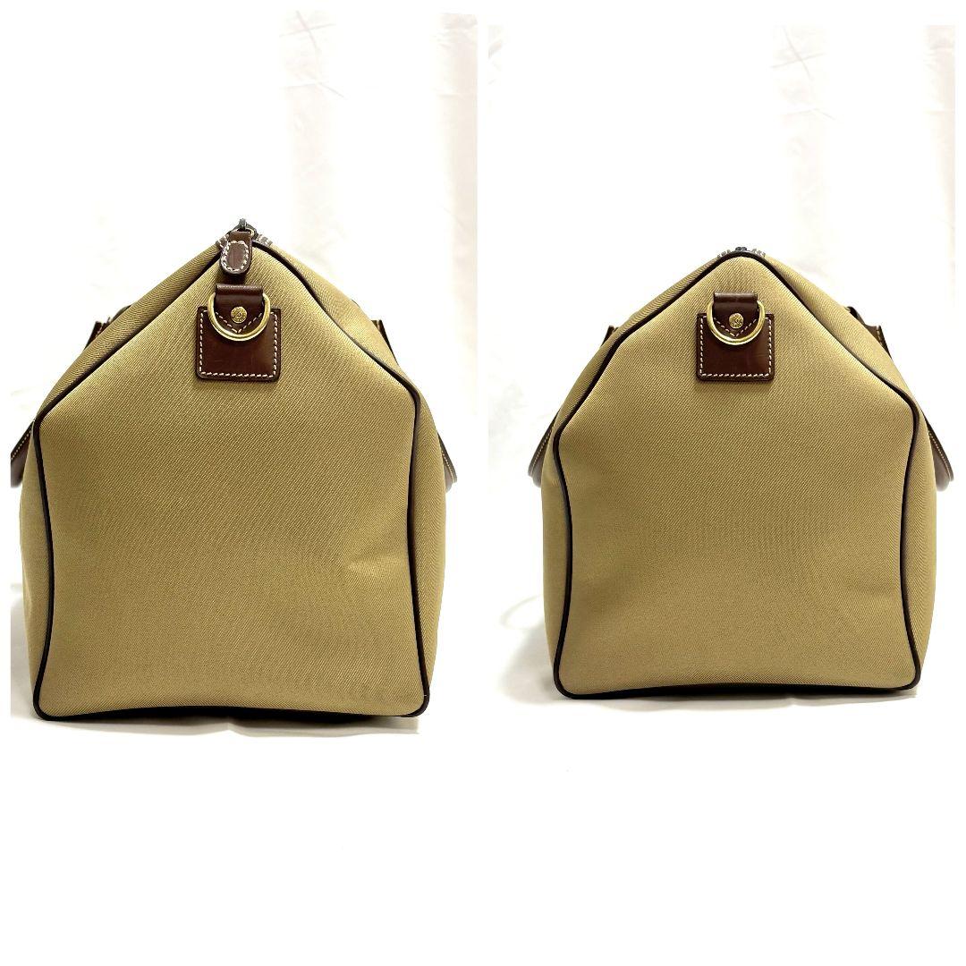 極美品✨ ハンティングワールド サファリ ボストンバッグ 大容量 レザーパッチ