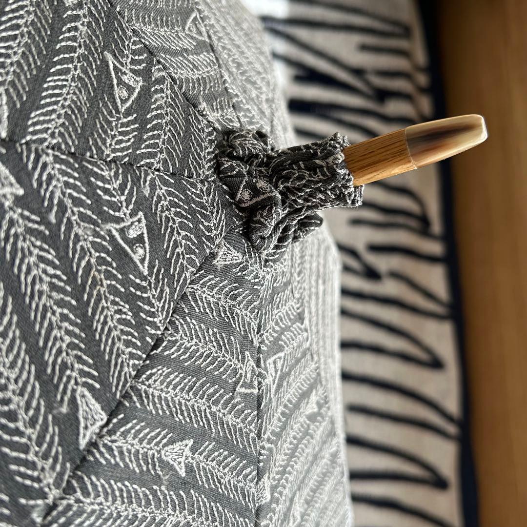 【未使用】イイダ傘店　KITAYA 日傘・長傘　猫　グレー