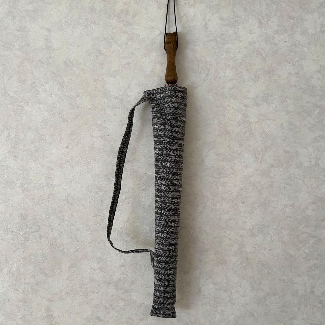 【未使用】イイダ傘店　KITAYA 日傘・長傘　猫　グレー