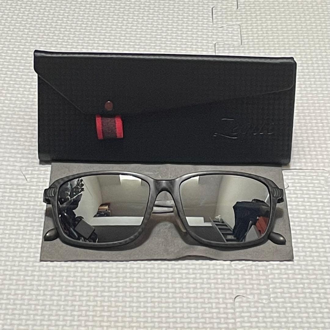 美品 Zeque Jet サングラス カーボン チタン 偏光レンズ 魚釣り 黒