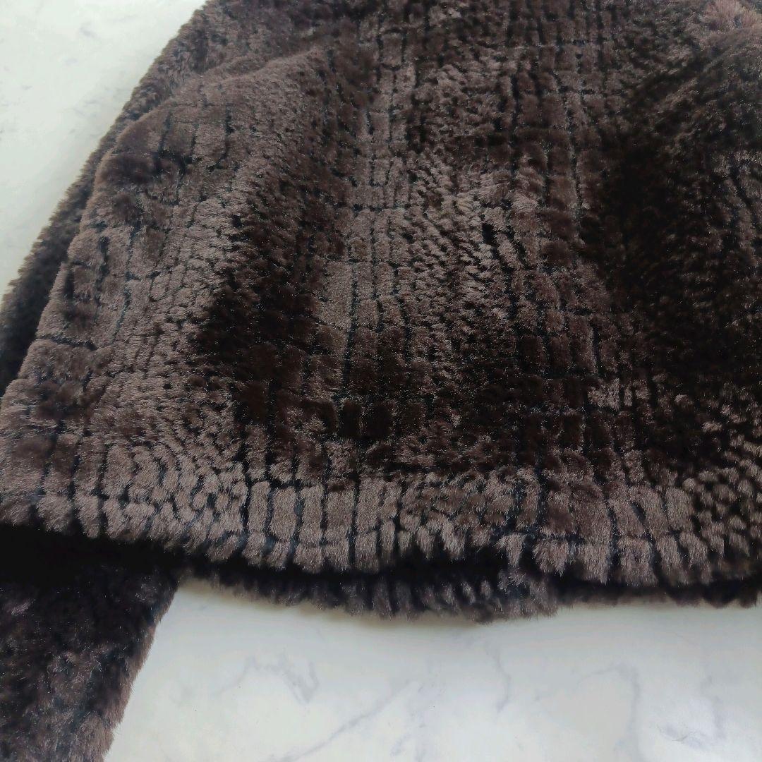 Max Mara リバーシブルショートジャケット テディベア M　クロコ柄 総柄