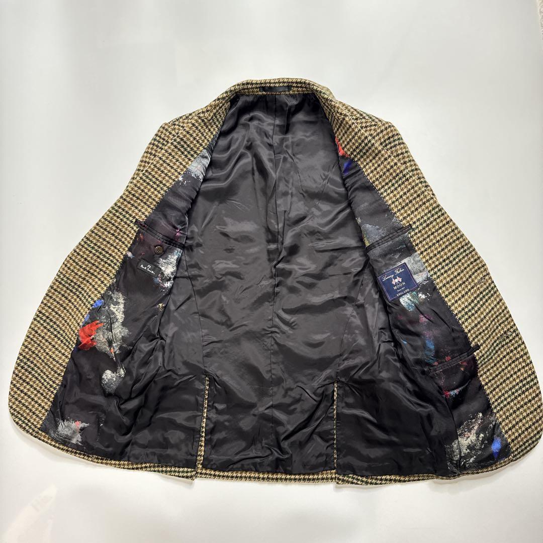 【極美品】PSポールスミス　MOON製ツイード　テーラードジャケット　Lサイズ