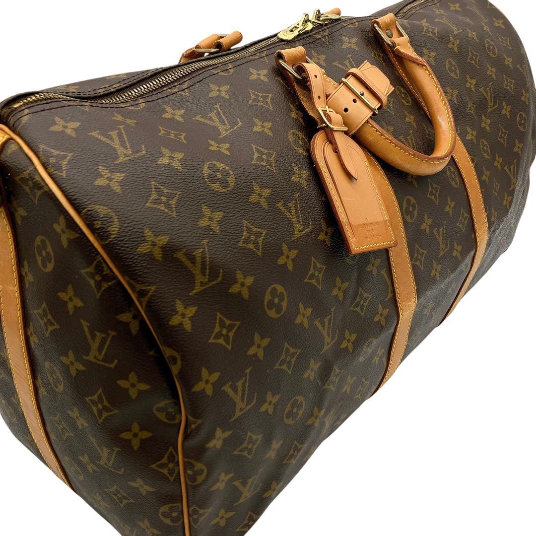 【LOUIS VUITTON】キーポルバンドリエール55 モノグラム　旅行鞄