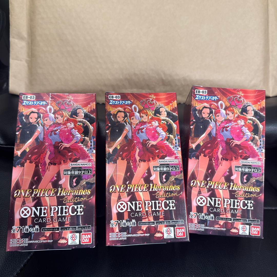 【未開封】 ONE PIECEカードHeroines Edition 3box