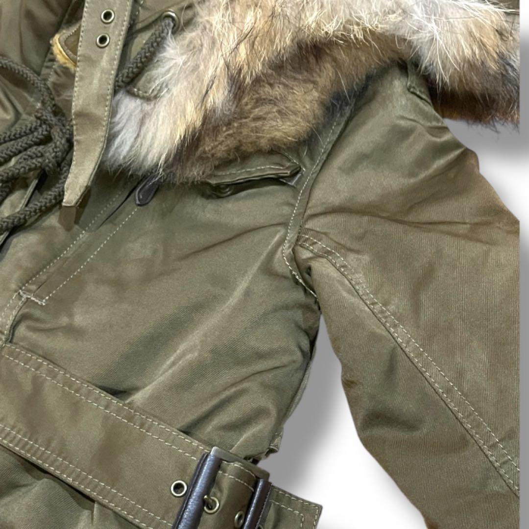 【がりっと】リアルファー ボア 極暖 モッズコート AVIREX