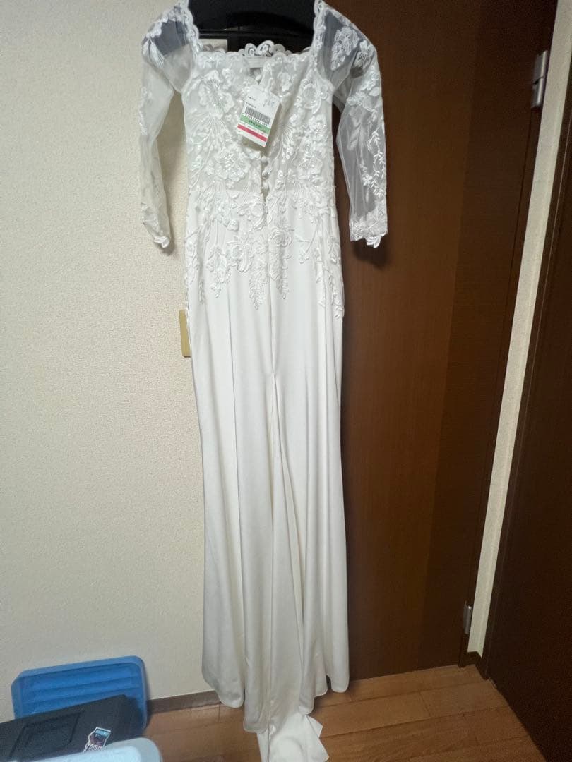 emi 　ロングスリーブ レース ソフトマーメイドドレス