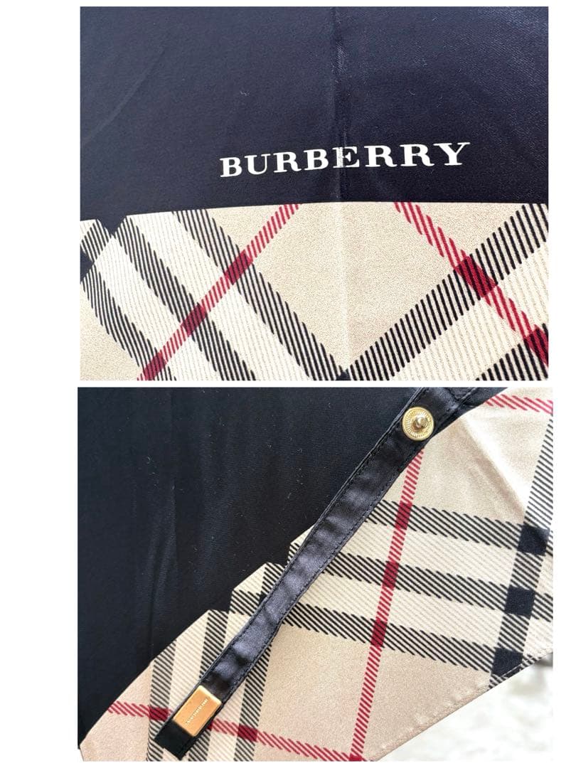 【美品】BURBERRY バーバリー　ノバチェック　ロゴ　晴雨兼用長傘