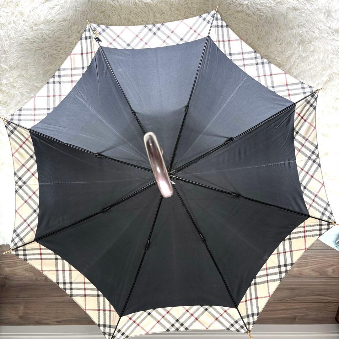 【美品】BURBERRY バーバリー　ノバチェック　ロゴ　晴雨兼用長傘