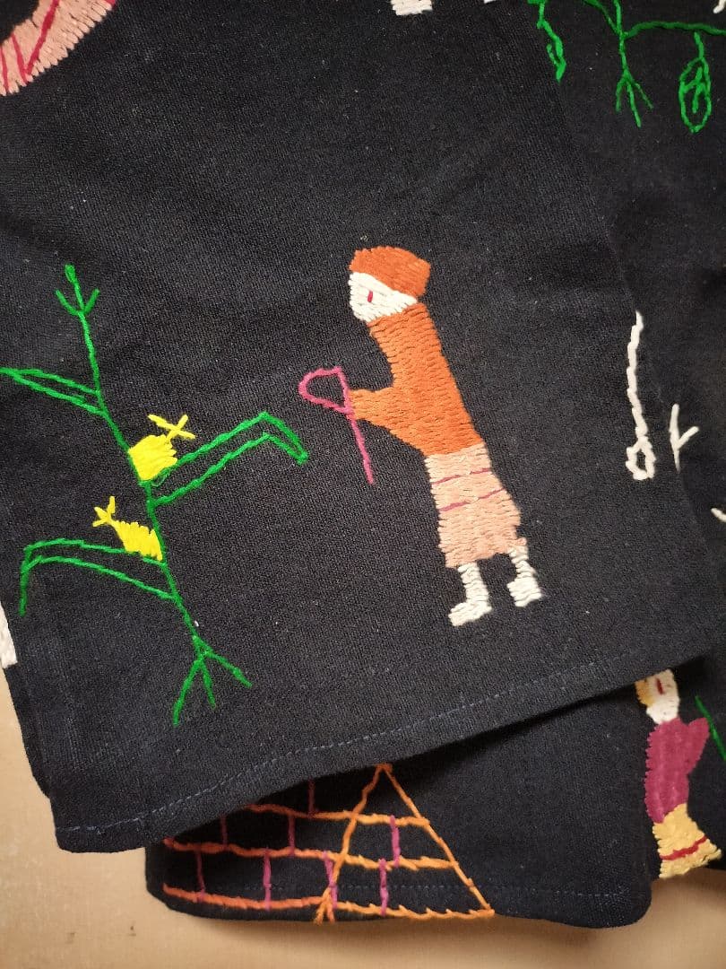 エスニック　パーカー　ナカ族パーカー　手刺繍　男女共用　新品　タイ製5