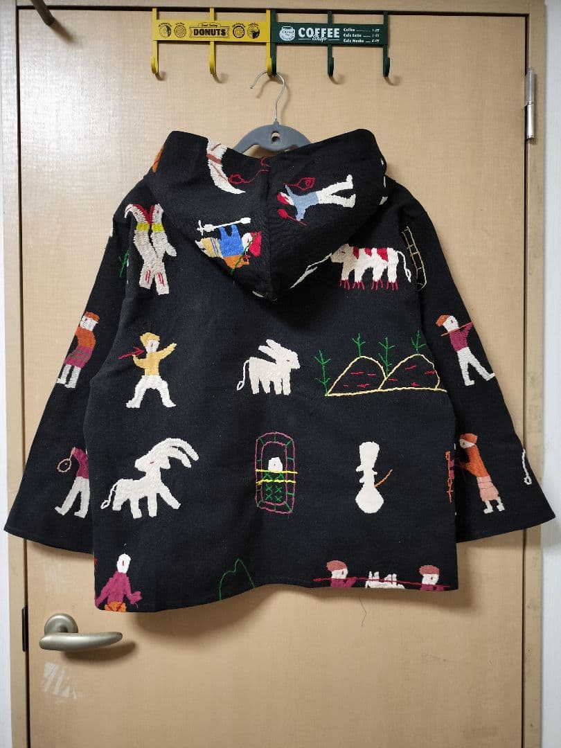 エスニック　パーカー　ナカ族パーカー　手刺繍　男女共用　新品　タイ製5