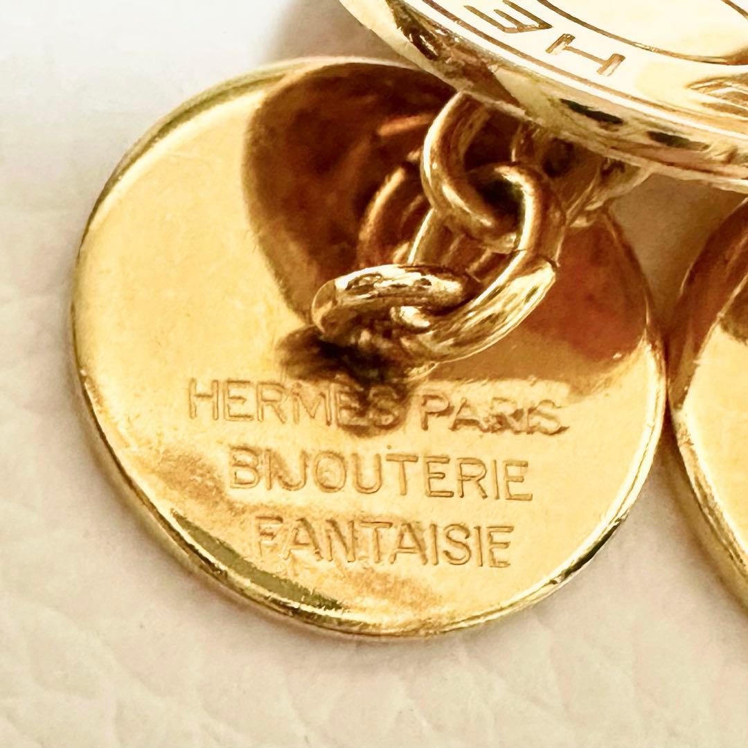 美品✨HERMES エルメス カフス ボタン セリエ ゴールド 箱有り メンズ