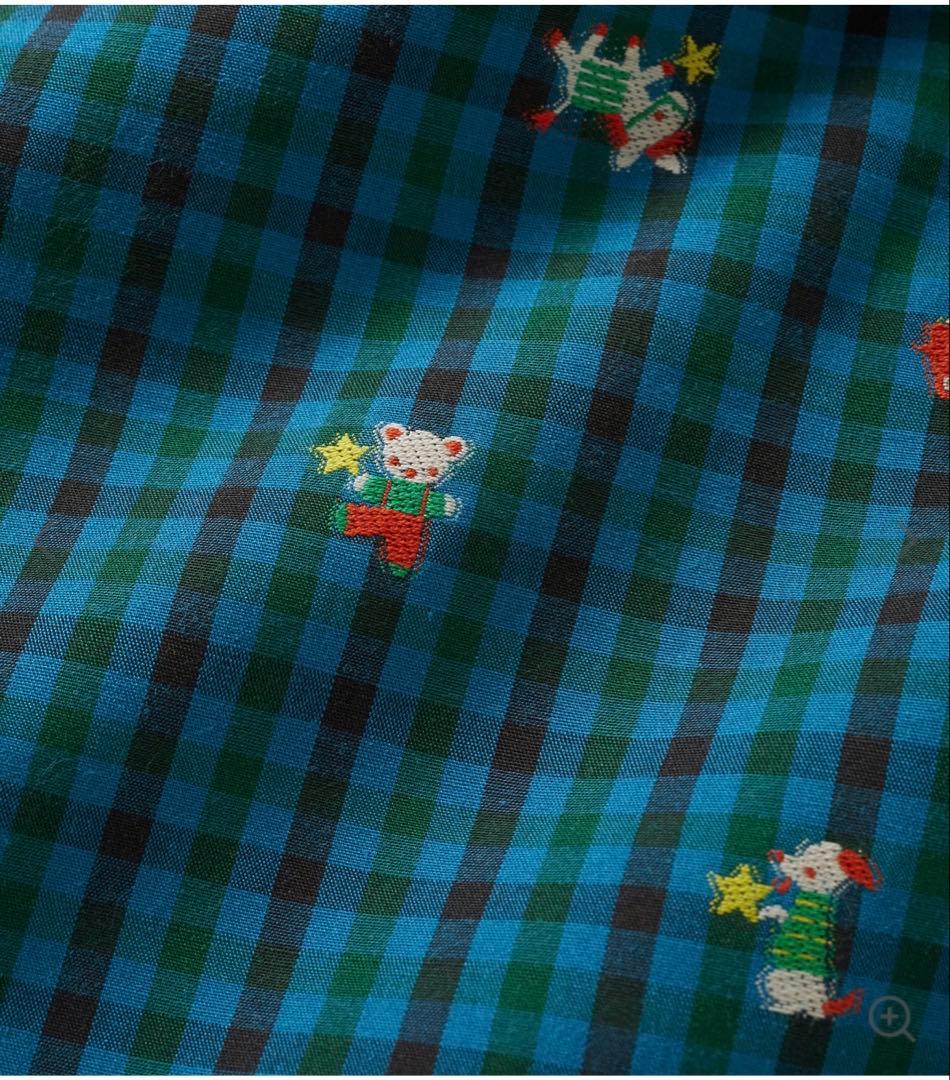 【新品SALE中！】ファミリア 長袖 シャツ 110 ブラウス 青系 チェック