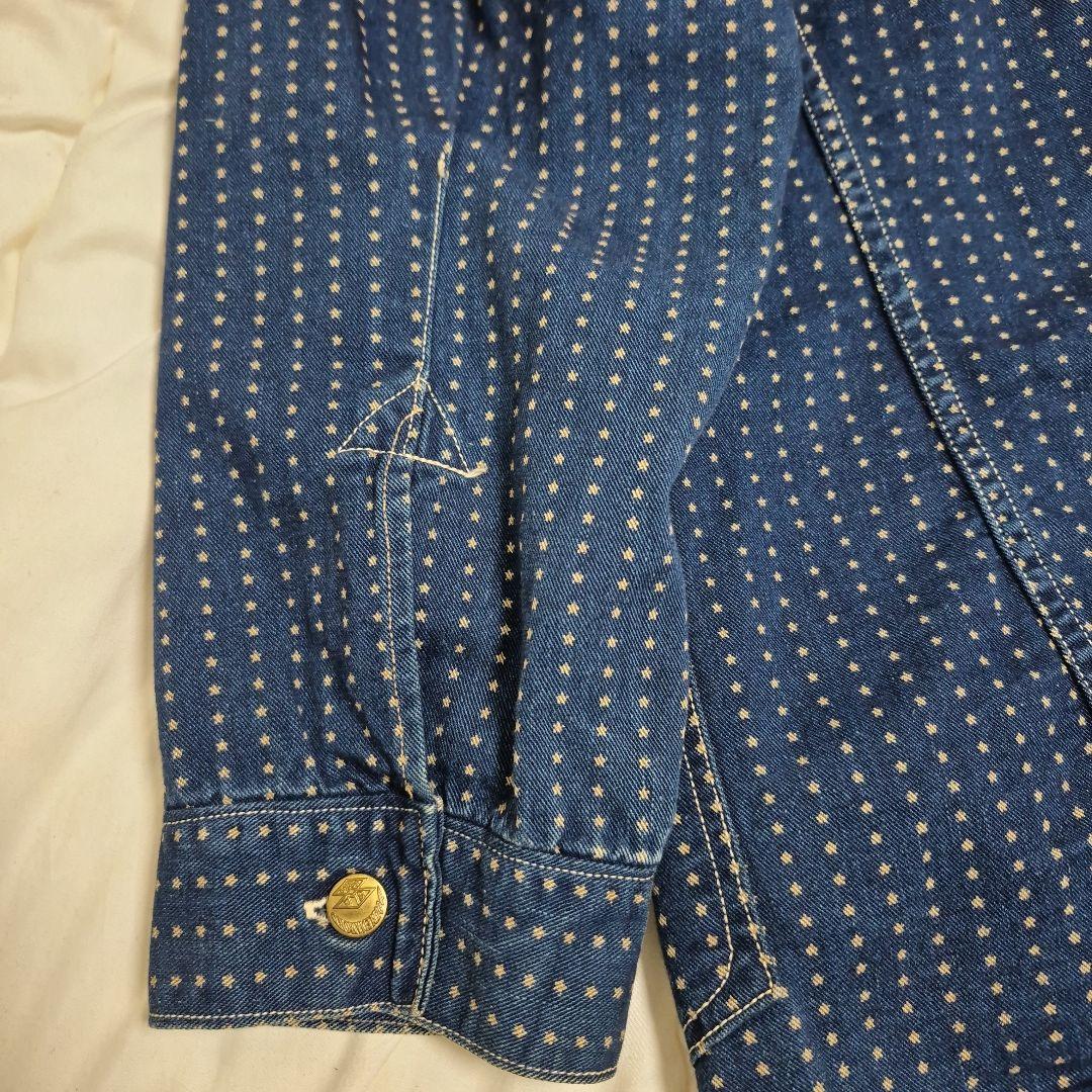 パ*ン様 稀少旧マッコイダブルダイヤモンドスターウォバッシュワークコート36