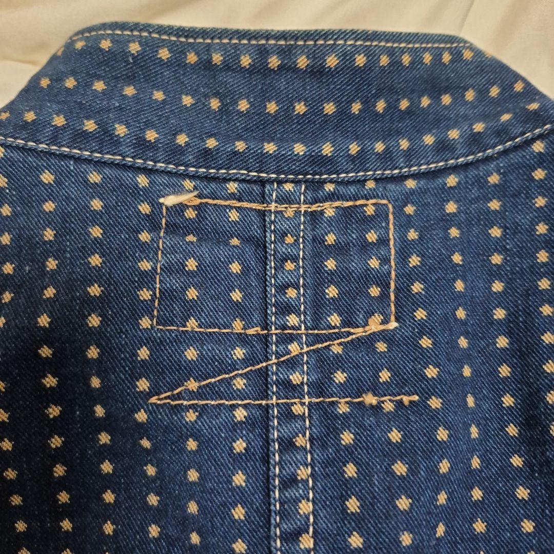 パ*ン様 稀少旧マッコイダブルダイヤモンドスターウォバッシュワークコート36