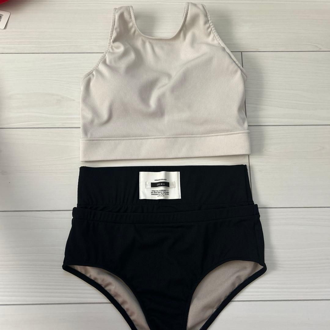 AMERI DOUBLE TAG TANK SWIM WEARブラック　S