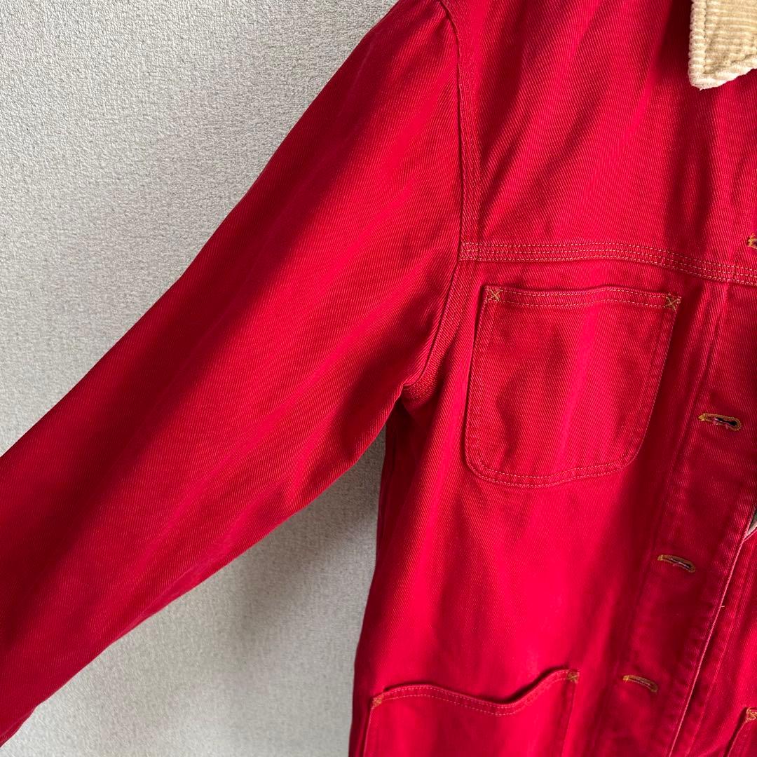 【美品】LAUREN JEANS Co. ラルフローレン　カバーオール　赤　M