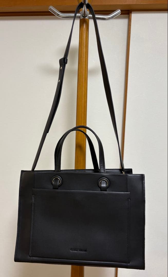 COLE HAAN レザー　トートバック　ブラック　A4サイズ　未使用