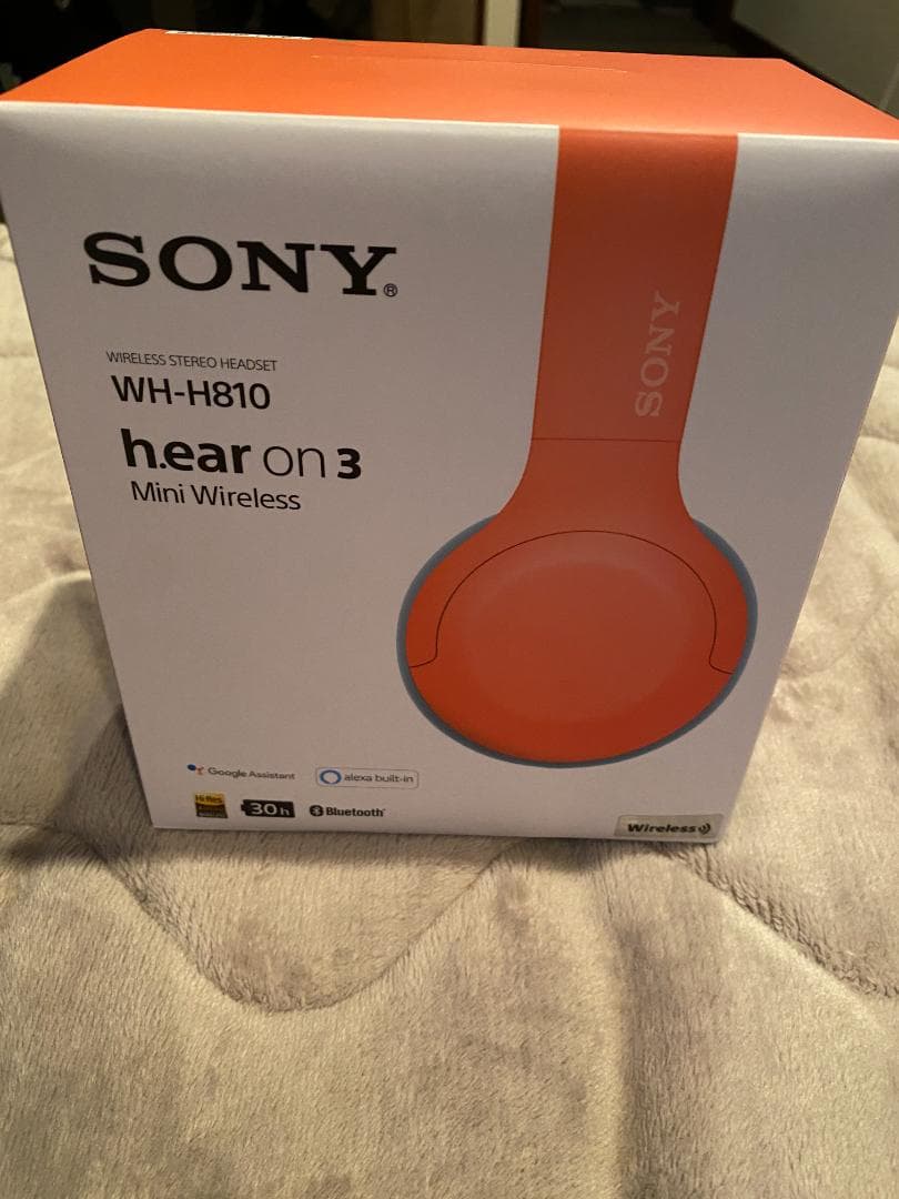 SONY WH-H810 ワイヤレスヘッドフォン オレンジ