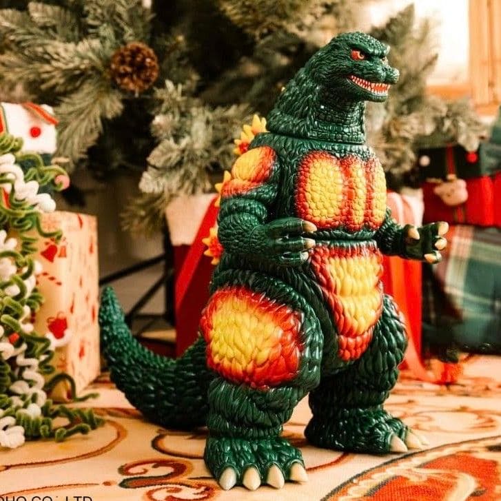 未来に帰る バーニングゴジラ 1995 クリスマスver ソフビ 全高約35cm