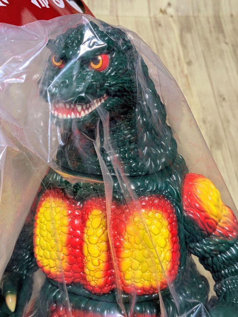 未来に帰る バーニングゴジラ 1995 クリスマスver ソフビ 全高約35cm