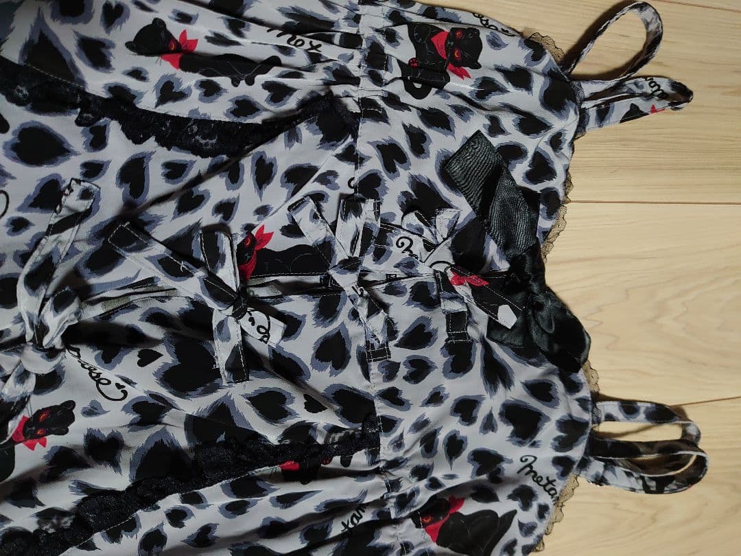 morphose　ネコ豹柄jsk ロリィタジャンパースカート