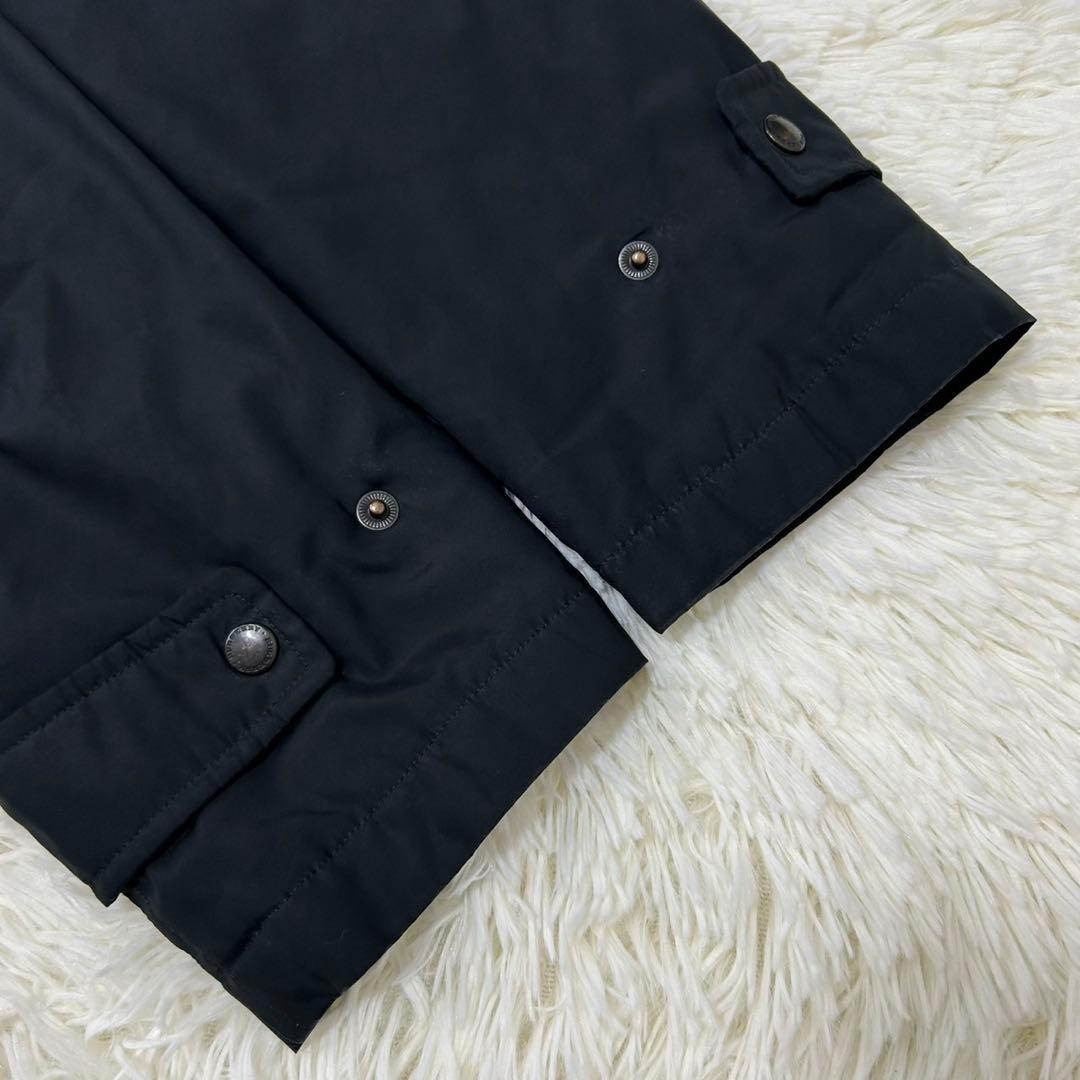 【美品/M】バーバリーロンドン ステンカラーコート アウター キルティング 黒