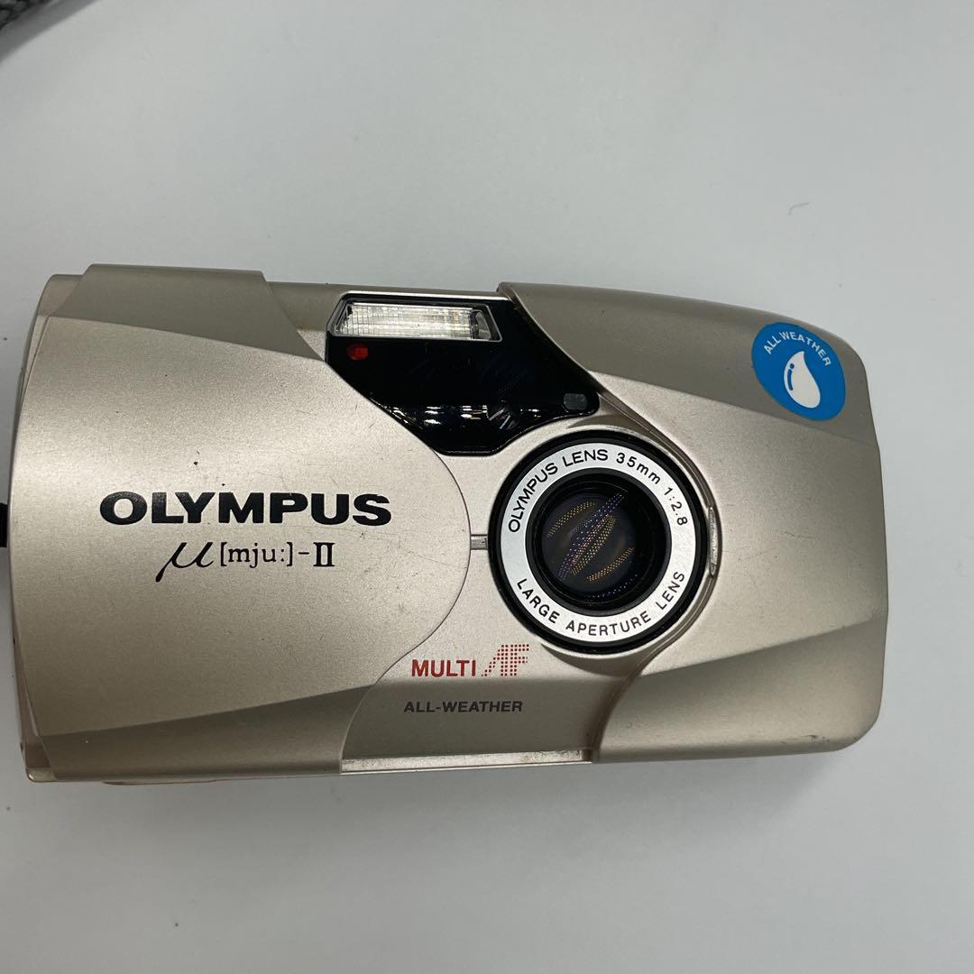 K2221 OLYMPUS オリンパス μ mju Ⅱ 35mm 1:2.8
