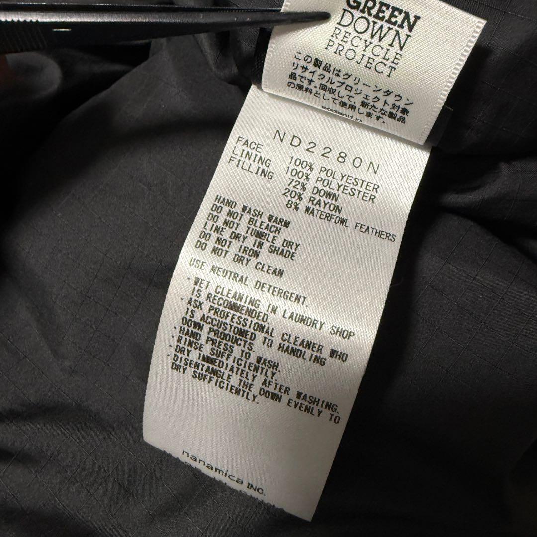 ノースフェイス パープルレーベル ポリシェラ ダウンベスト L 黒