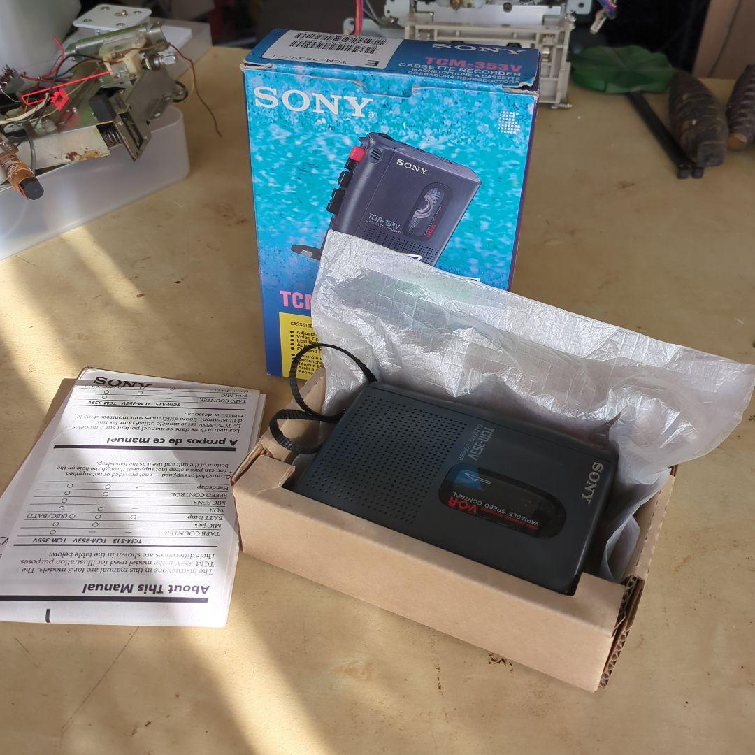 SONY TCM-353V カセットプレーヤー　ほぼ未使用　整備済み