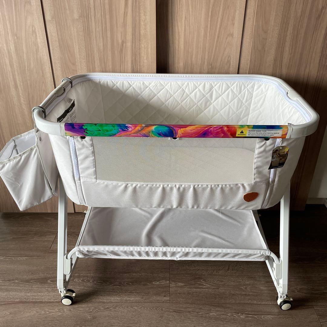 HZDMJ折りたたみ式ベビーベッド　白