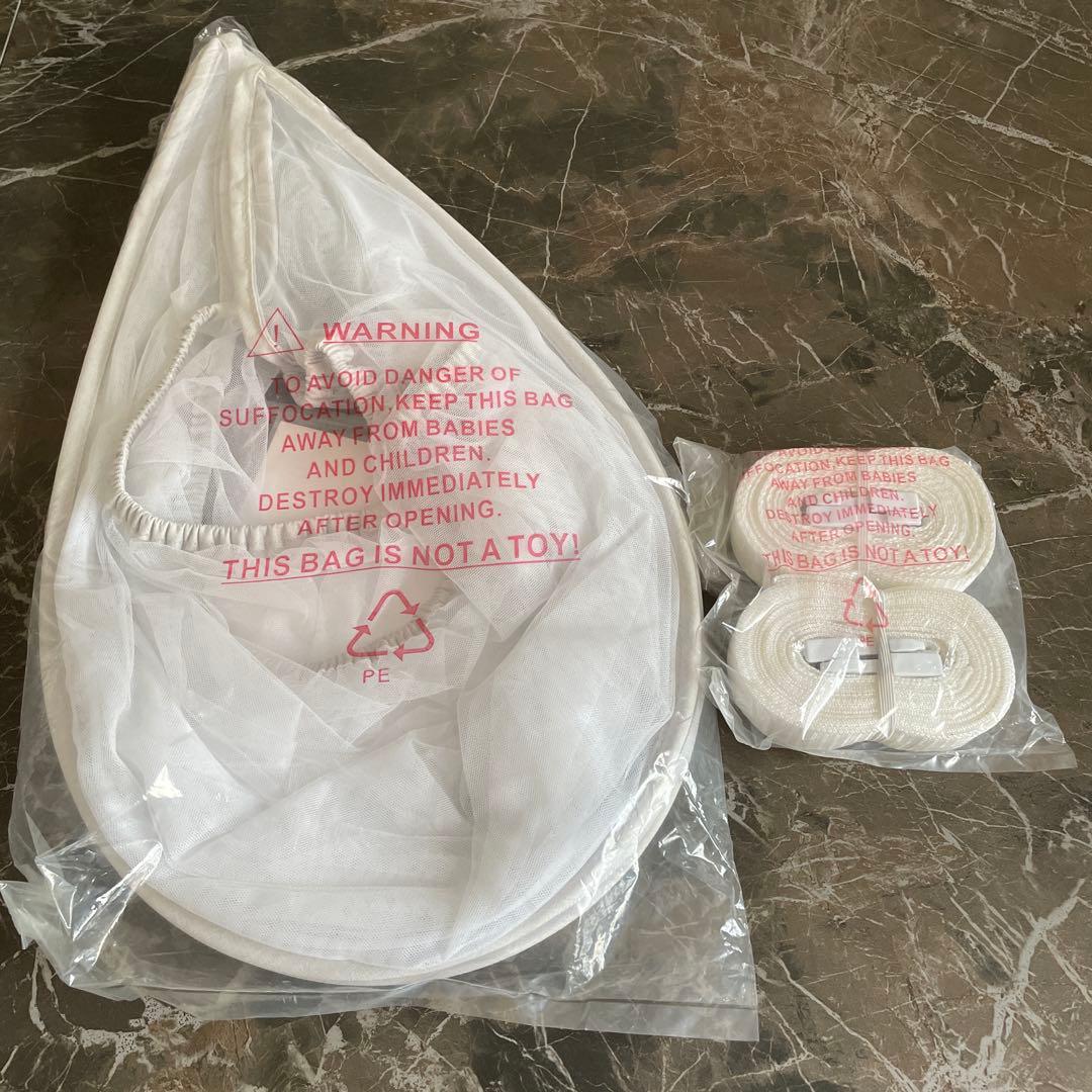 HZDMJ折りたたみ式ベビーベッド　白