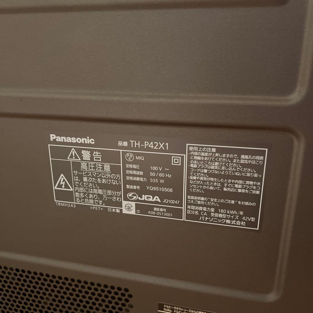 Panasonic パナソニック VIERA TH-P42X1 液晶テレビ42型