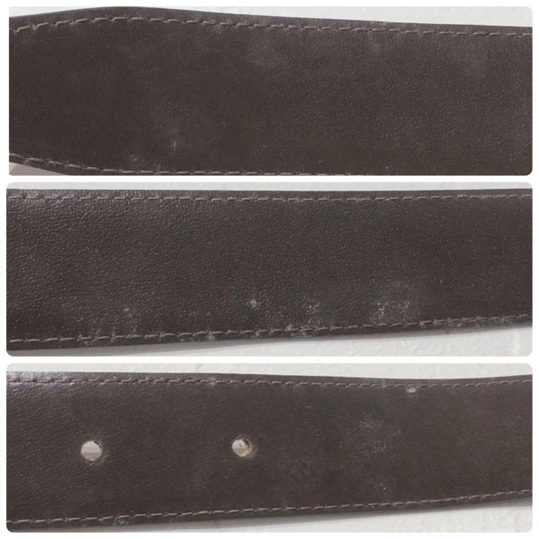 ☆GUCCI☆ グッチ 馬モチーフ バックルベルト ブラウン ゴールド金具