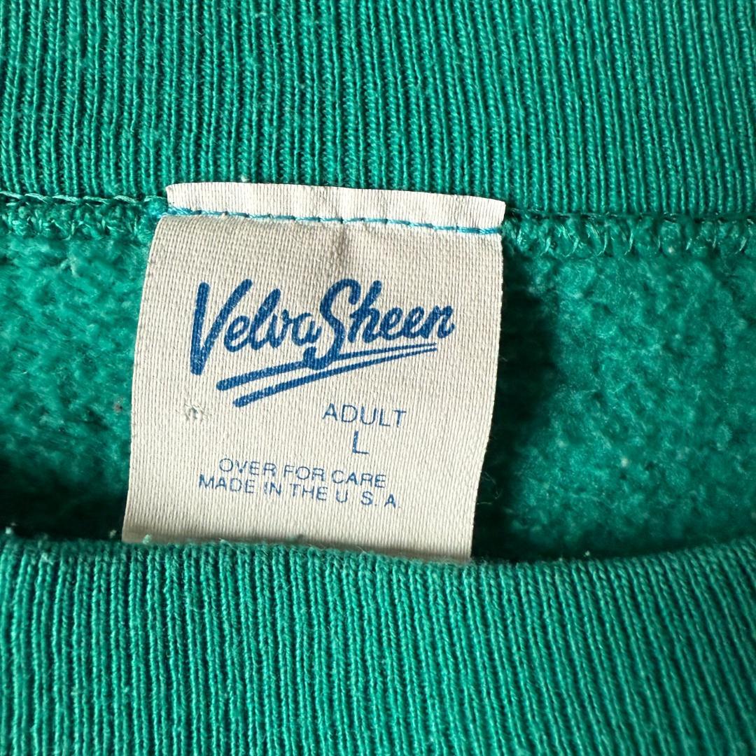 90s USA製 Disney スウェット エメラルドグリーン ベルバシーン