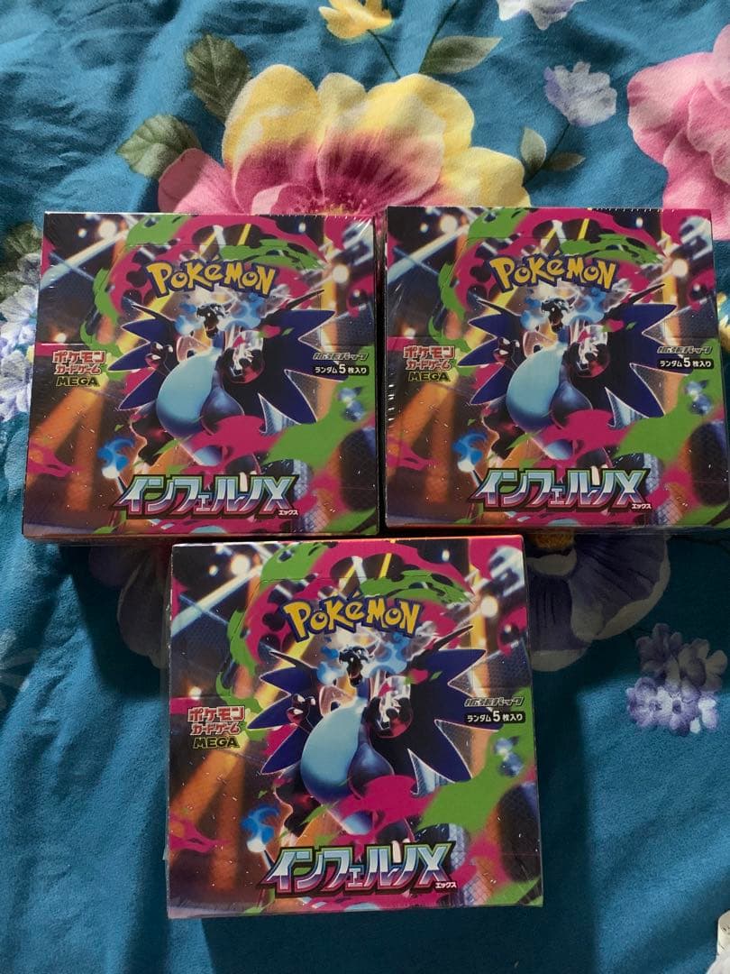 ポケモンカードゲーム インフィニティX 5枚入りパック 3セット　シリング付き