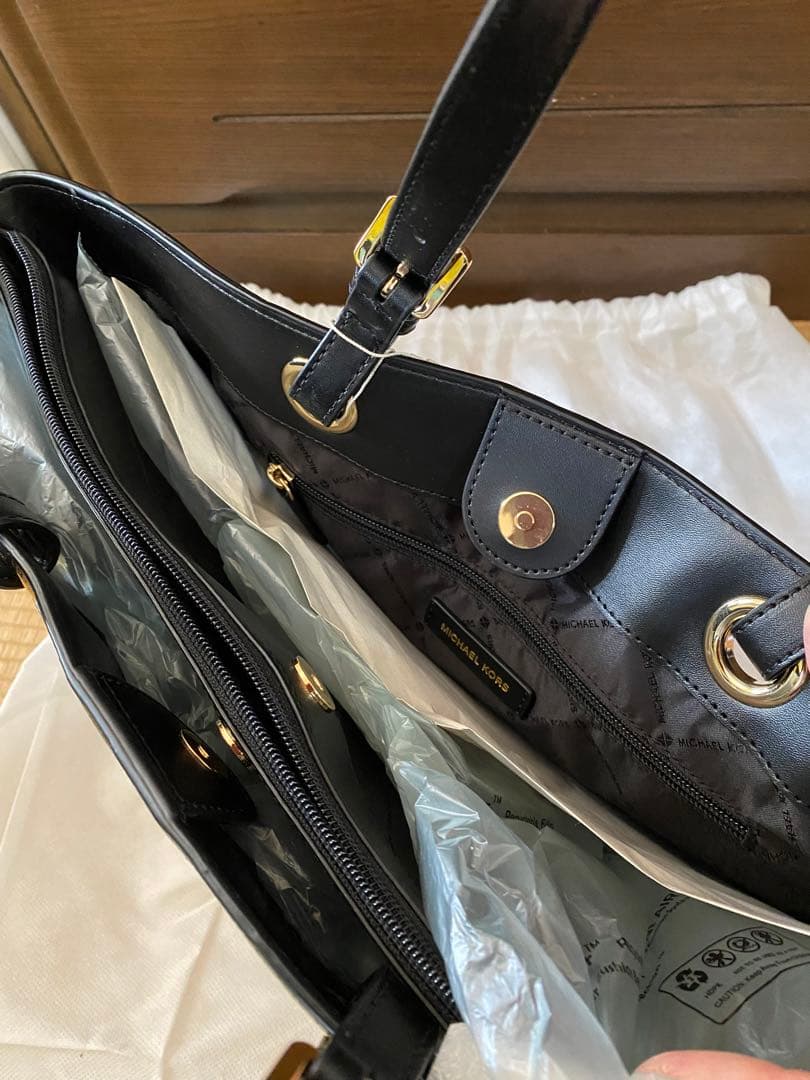 MICHAEL KORS ブラック ビジネスバッグ