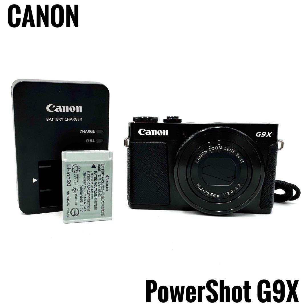 美品 Canon キャノン PowerShot G9X コンデジ ブラック