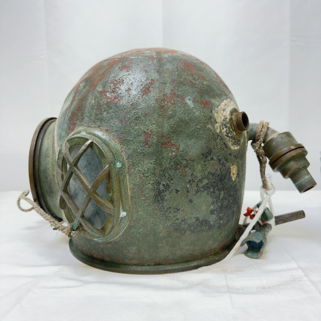 【S1231-900-10】東亜潜水機アンティーク 潜水ヘルメット 骨董品