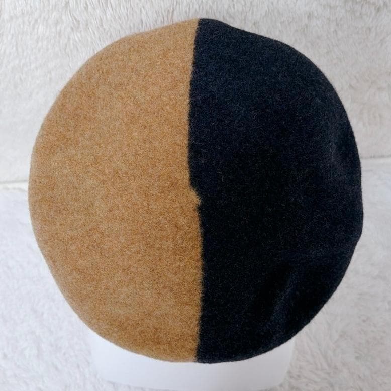 Vivienne Westwood ベレー帽 オーブ 刺繍 ツートン バイカラー