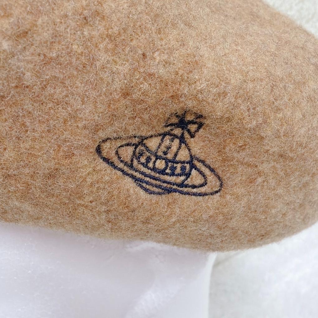 Vivienne Westwood ベレー帽 オーブ 刺繍 ツートン バイカラー