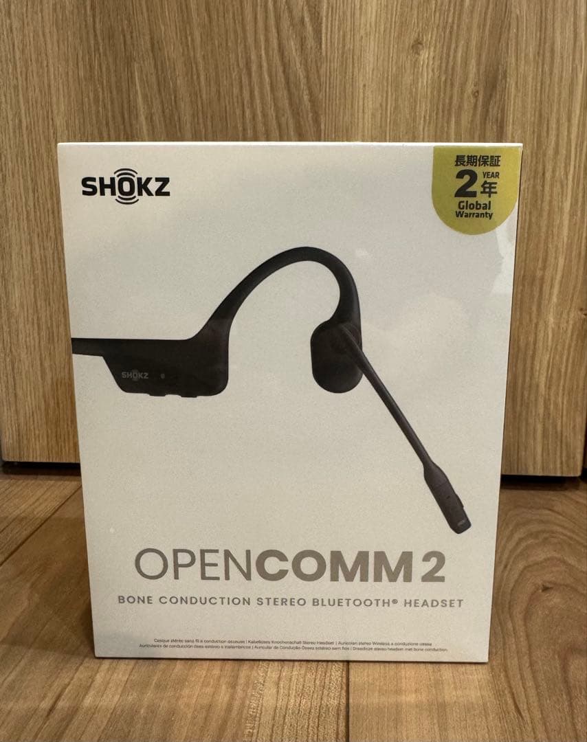 新品未開封 SHOKZ OPENCOMM2 ブラック　Bluetooth対応